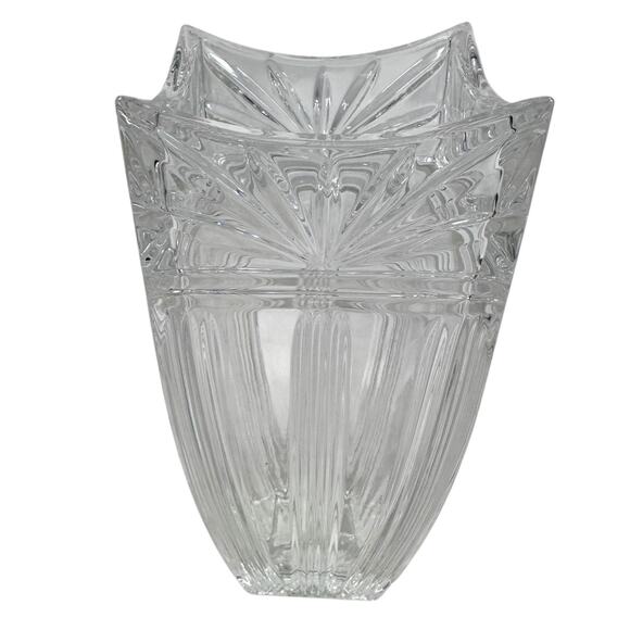 Waterford Crystal Marquis Odyssey Flower Vase 8” Clear Glossy Home Decor Germany - Picture 3 of 8